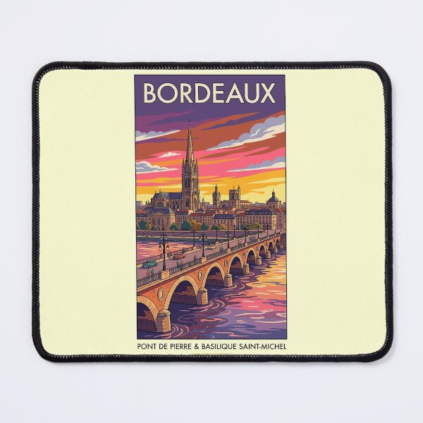 Item preview, Vintage-Style Bordeaux Travel Poster designed and sold by travelwitheric.