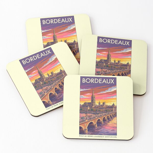 Item preview, Vintage-Style Bordeaux Travel Poster designed and sold by travelwitheric.