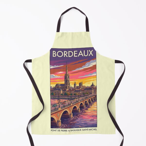 Artikelvorschau, Bordeaux-Reiseposter im Vintage-Stil entworfen und verkauft von travelwitheric.