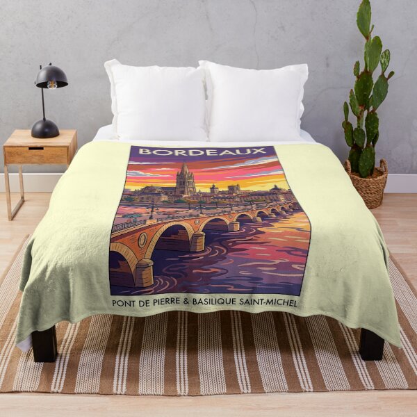 Item preview, Vintage-Style Bordeaux Travel Poster designed and sold by travelwitheric.