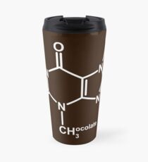 Theobromine Molecule - Chocolate Travel Mug