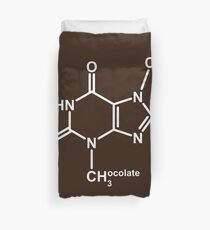 Theobromine Molecule - Chocolate Duvet Cover