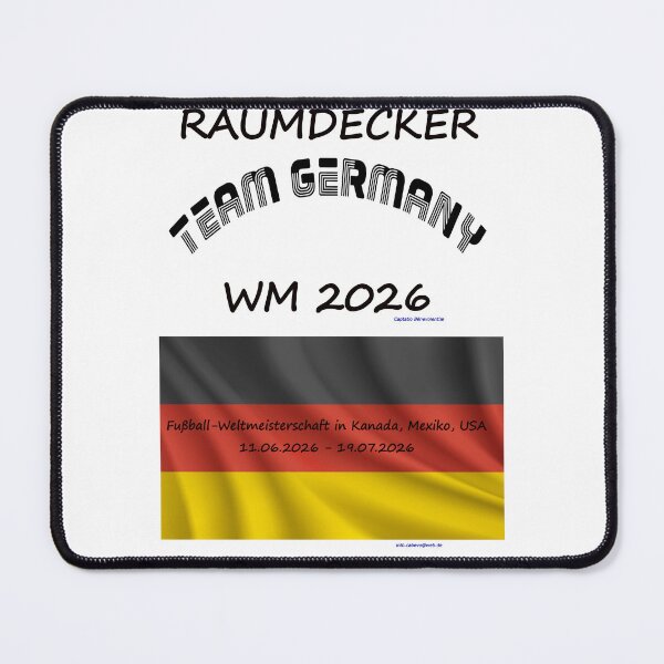 Item preview, Schwarz Rot Gold Deutschland Fan T‑Shirt WM 2026 outfit designed and sold by cabevo.