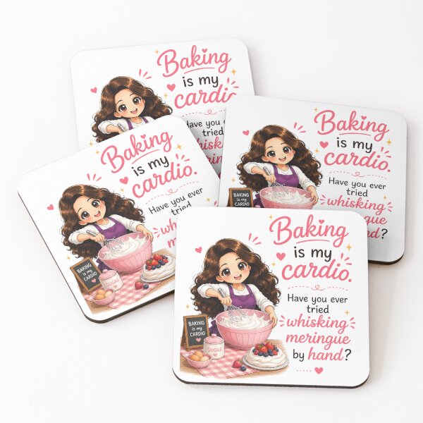 Item preview, Baking is My Cardio (Whisking Meringue by Hand) designed and sold by thecookiegallery.