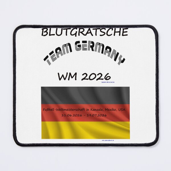 Item preview, Schwarz Rot Gold Deutschland Fan T‑Shirt WM 2026 outfit designed and sold by cabevo.