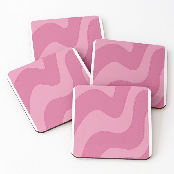 Item preview, Pink Wave Pattern with Stitching  designed and sold by PeachyPrint18.