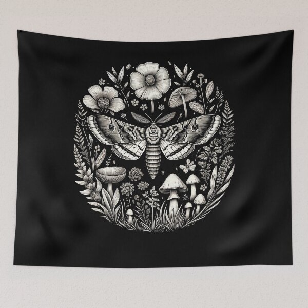Item preview, Moth Moon Botanical designed and sold by SiarheiYur.