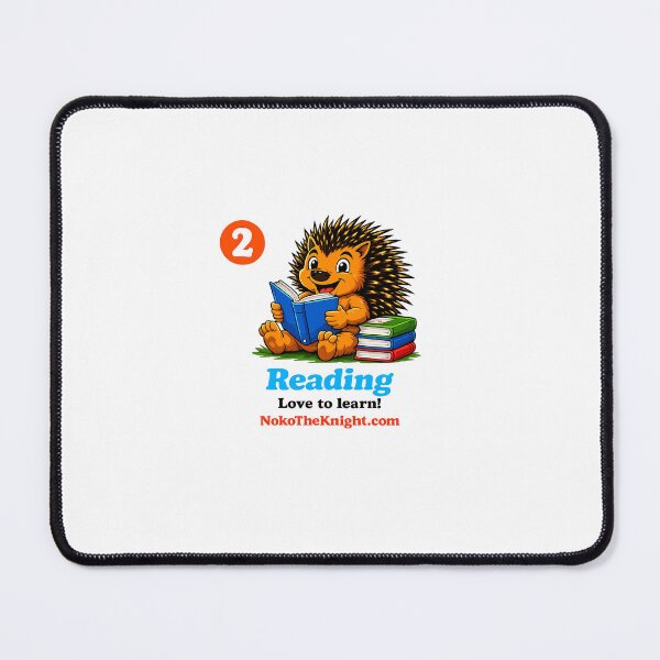 Item preview, Noko The Knight® Reading - Love to learn! Single Sticker designed and sold by NokoTheKnight.
