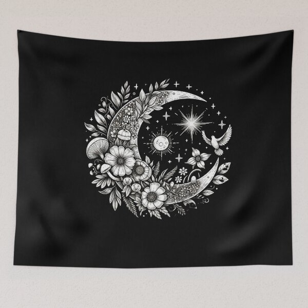 Item preview, Moon Floral Circle designed and sold by SiarheiYur.