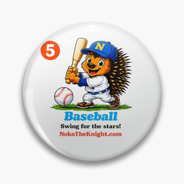Item preview, Noko The Knight® Baseball - Swing for the stars! Single Sticker designed and sold by NokoTheKnight.