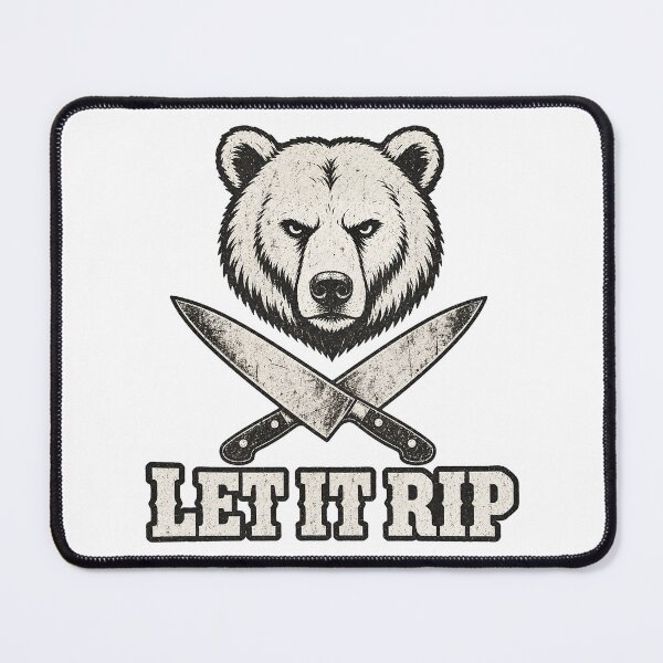 Item preview, Let It Rip Shirt | The Bear Fan Tee | Vintage Chef Bear Graphic Shirt designed and sold by ChaosThreadsCo.