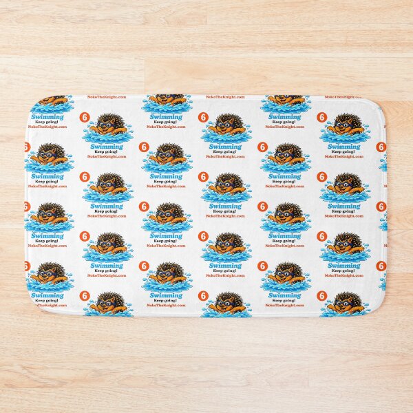 Item preview, Noko The Knight® Swimming - Keep going! Single Sticker designed and sold by NokoTheKnight.