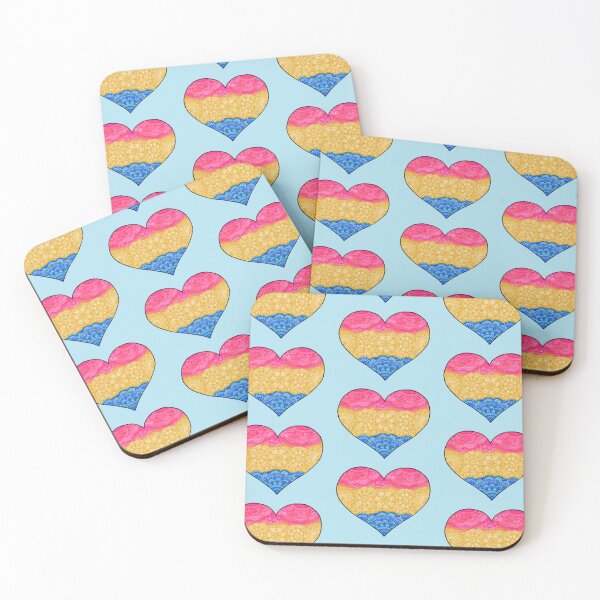 Item preview, Pride Collection: Pansexual Pride Flag Heart Mandala designed and sold by GDiEDesigns.