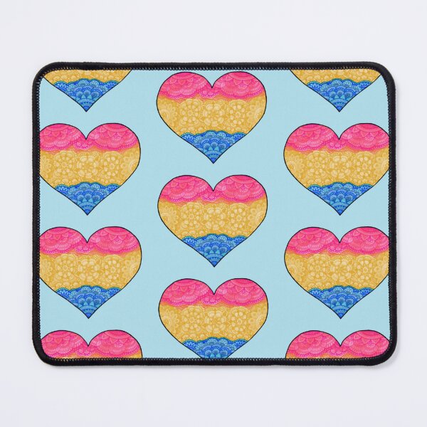 Item preview, Pride Collection: Pansexual Pride Flag Heart Mandala designed and sold by GDiEDesigns.