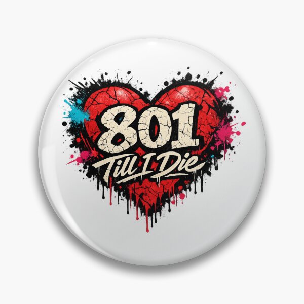 Item preview, 801 Till I Die Graffiti Heart designed and sold by Dresut.