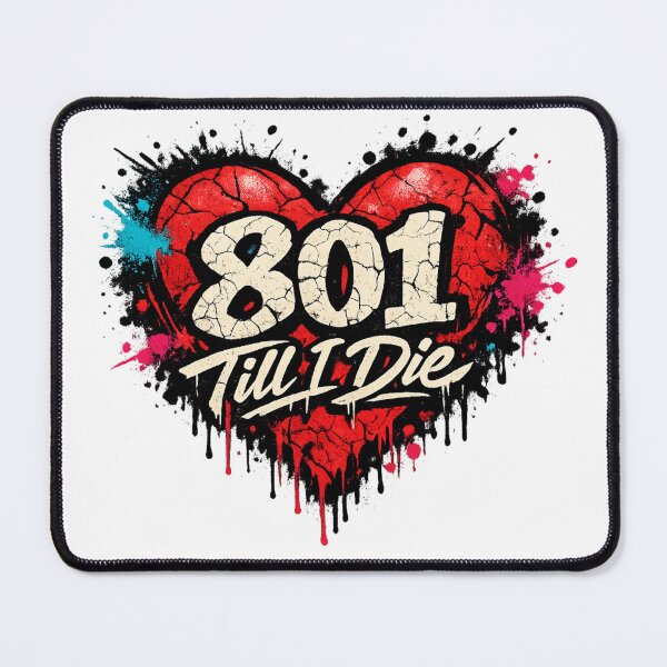Item preview, 801 Till I Die Graffiti Heart designed and sold by Dresut.