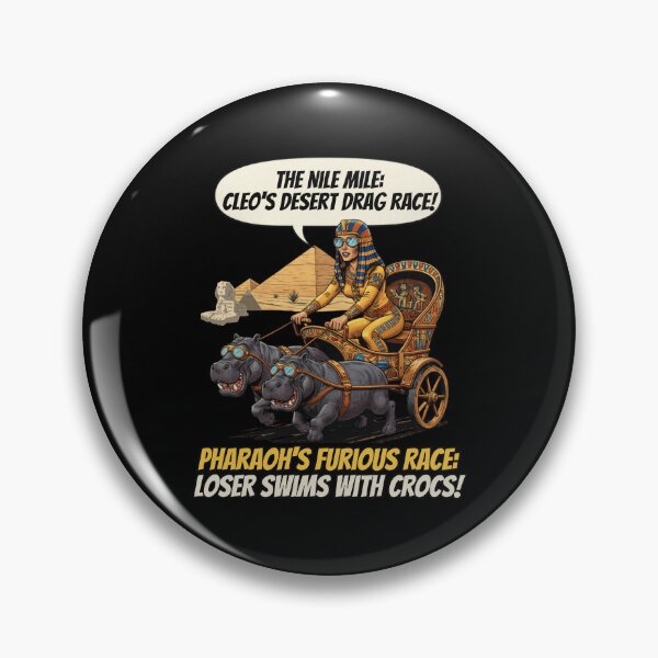 Item preview, Cleopatra Nile Mile Drag Race T-Shirt - Funny Egypt Chariot Racing designed and sold by Cree8if.
