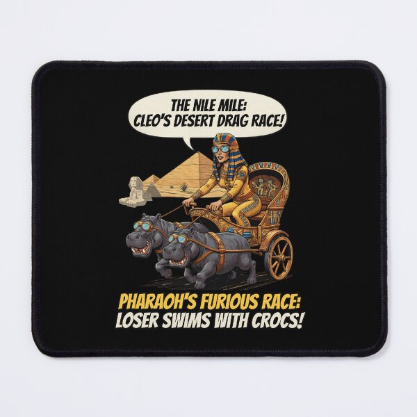 Item preview, Cleopatra Nile Mile Drag Race T-Shirt - Funny Egypt Chariot Racing designed and sold by Cree8if.
