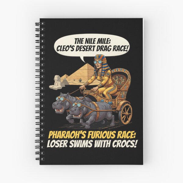 Item preview, Cleopatra Nile Mile Drag Race T-Shirt - Funny Egypt Chariot Racing designed and sold by Cree8if.