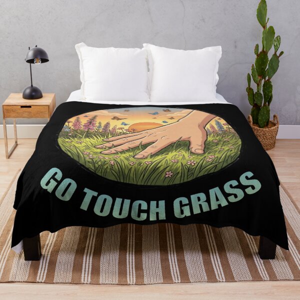 Item preview, Go Touch Grass Nature Design designed and sold by atelierallaire.