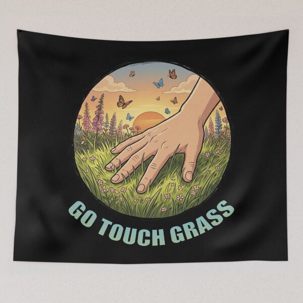 Item preview, Go Touch Grass Nature Design designed and sold by atelierallaire.