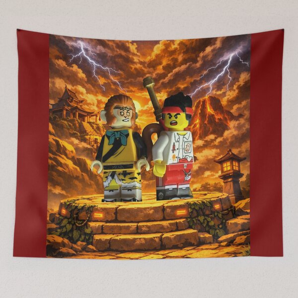 Item preview, Monkie Kid Brick Created Superstar Kid's show Cartoon LARGE Design designed and sold by barefootmk.