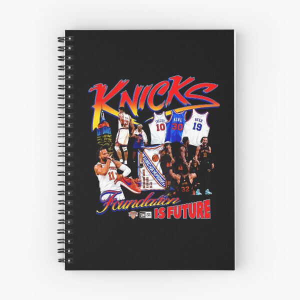 Artikelvorschau, Jalen Brunson Patrick Ewing New York Knicks NBA Knicks Frazier King Reed Ewing Foundation entworfen und verkauft von STVSpinsDesign.