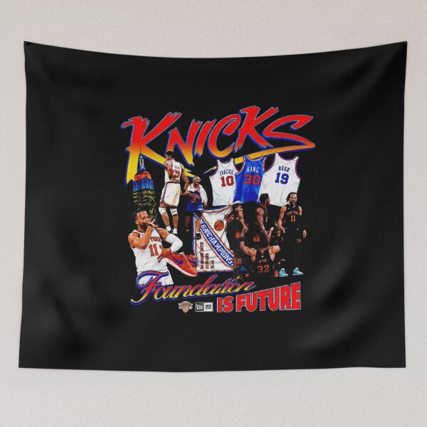 Item preview, Jalen Brunson Patrick Ewing New York Knicks NBA Knicks Frazier King Reed Ewing Foundation designed and sold by STVSpinsDesign.