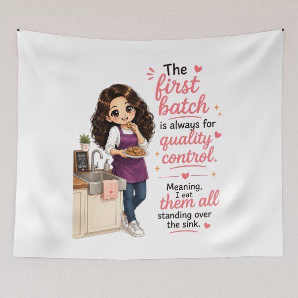 Item preview, First Batch is for Quality Control (Standing Over the Sink) designed and sold by thecookiegallery.