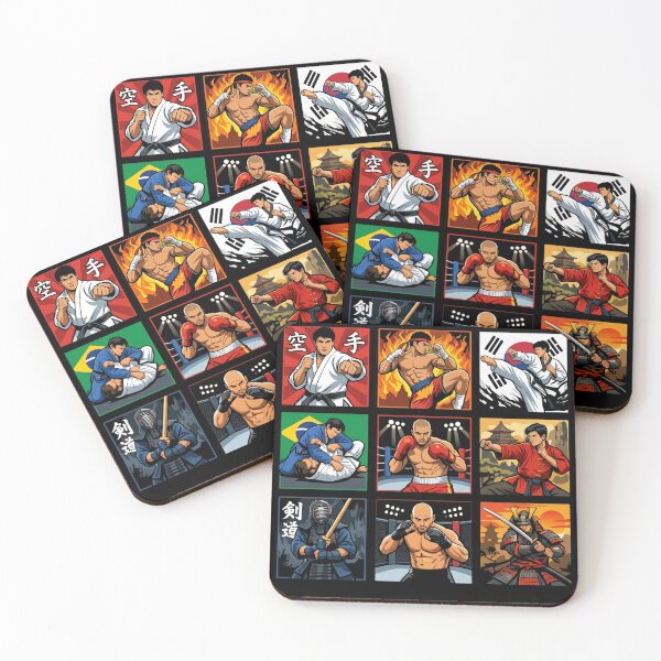 Item preview, Martial Arts Masters Pop Art  designed and sold by redsharkuk.
