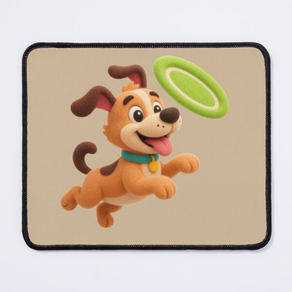 Item preview, Playful Dog Catching Frisbee Cute Kawaii Design designed and sold by Siti Hoiriyah.