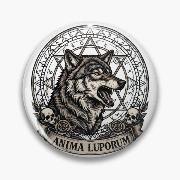 Item preview, Anima Luporum - Sacred Wolf Mandala Gothic Geometry Art designed and sold by GoGreenlove.