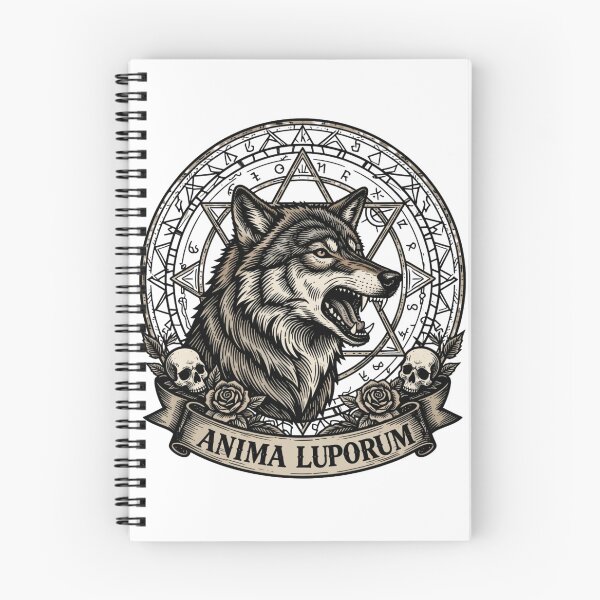 Item preview, Anima Luporum - Sacred Wolf Mandala Gothic Geometry Art designed and sold by GoGreenlove.