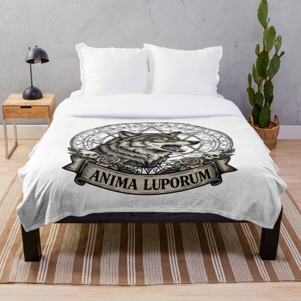 Item preview, Anima Luporum - Sacred Wolf Mandala Gothic Geometry Art designed and sold by GoGreenlove.
