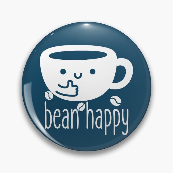 Item preview, Bean Happy Kawaii Coffee Mascot Pun designed and sold by NosandEdgy.