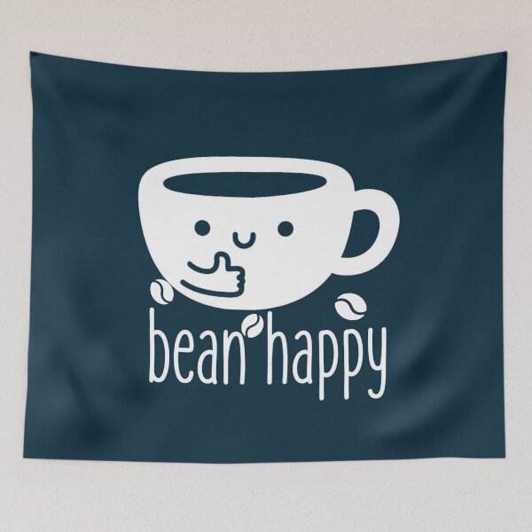 Item preview, Bean Happy Kawaii Coffee Mascot Pun designed and sold by NosandEdgy.