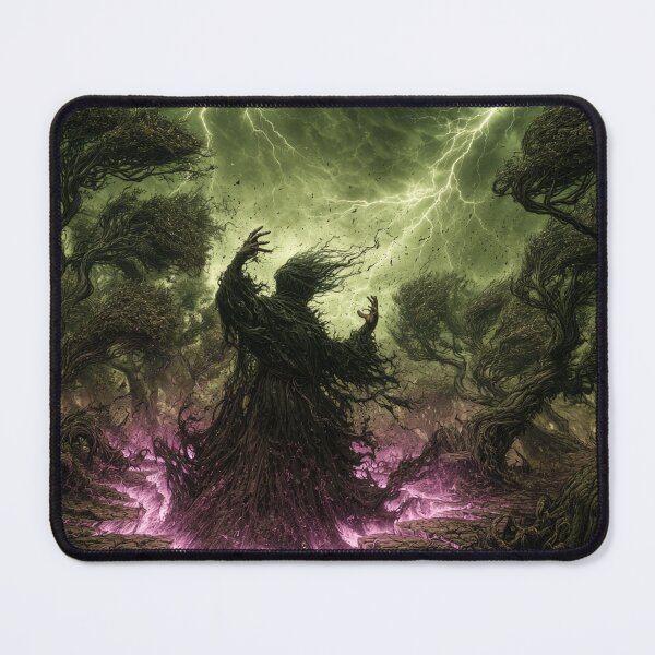 Item preview, The Summoning: The Vorthane Speaks | Warlock Storm Art Print | Dark Fantasy Wall Art designed and sold by Opetis.