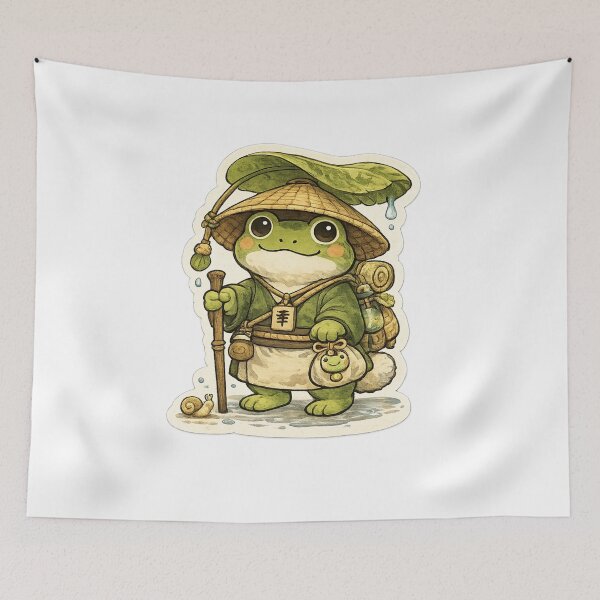 Item preview, Rain Frog Traveler designed and sold by Matcha Yoru.
