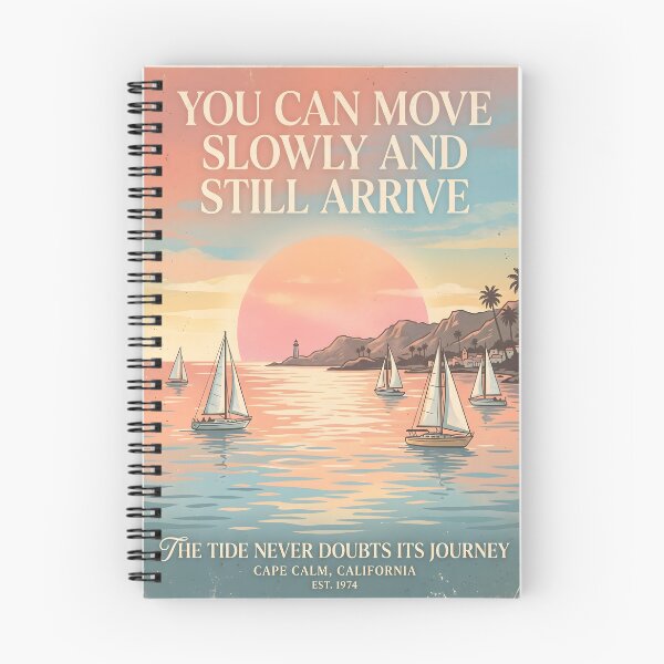 Item preview, You Can Move Slowly and Still Arrive – Ocean Therapy Poster Design designed and sold by Sea Gem.