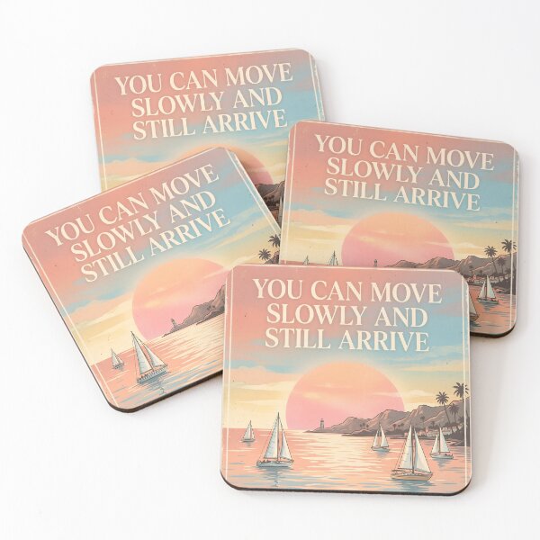 Item preview, You Can Move Slowly and Still Arrive – Ocean Therapy Poster Design designed and sold by Sea Gem.