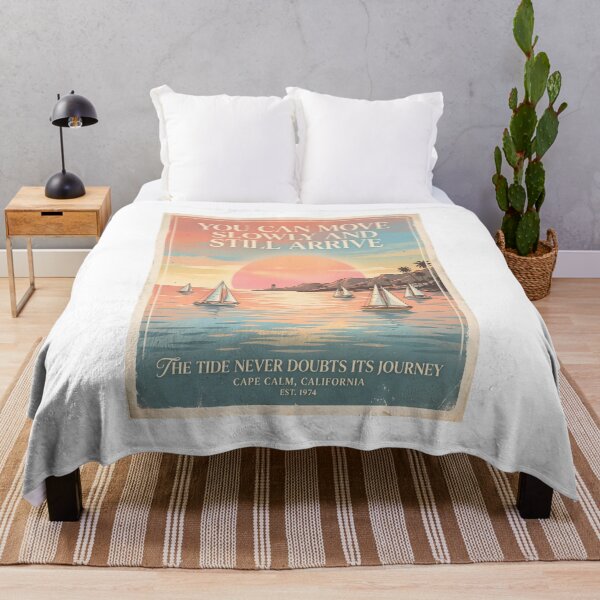Item preview, You Can Move Slowly and Still Arrive – Ocean Therapy Poster Design designed and sold by Sea Gem.