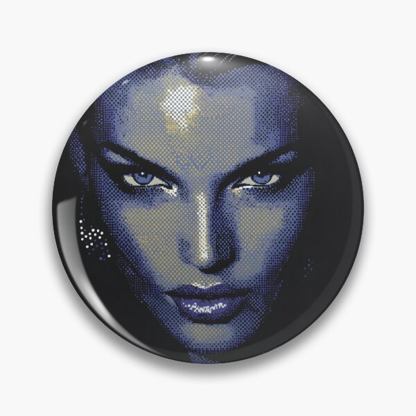 Item preview, Midnight Halftone Femme Fatale designed and sold by ClubVacay.