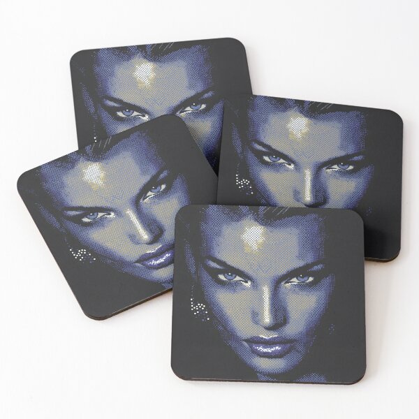 Item preview, Midnight Halftone Femme Fatale designed and sold by ClubVacay.