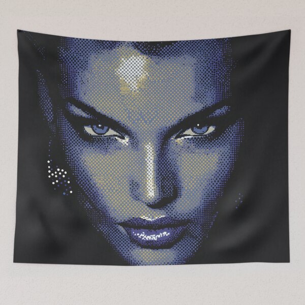 Item preview, Midnight Halftone Femme Fatale designed and sold by ClubVacay.