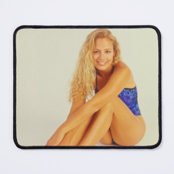 Item preview, Smiling Woman in Blue Swimsuit designed and sold by jklune.