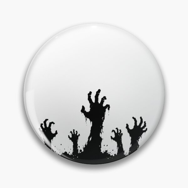 Item preview, Zombie Hands Rising from the Grave Black and White Line Art designed and sold by Greemo03.