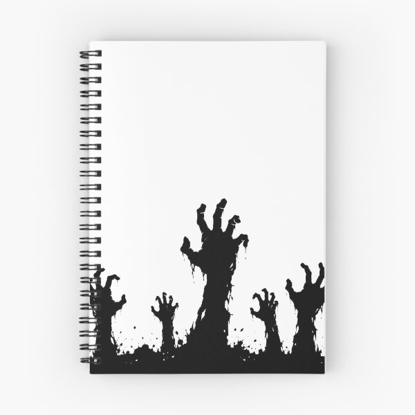 Item preview, Zombie Hands Rising from the Grave Black and White Line Art designed and sold by Greemo03.