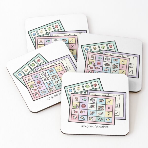 Item preview, Cute SLP Grad Student AAC Sticker | Speech Language Pathology IPA Design designed and sold by More-Than-R.
