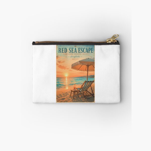 Item preview, Hurghada Egypt Vintage Travel Poster - Red Sea Escape Beach Art designed and sold by Ink & Soul.
