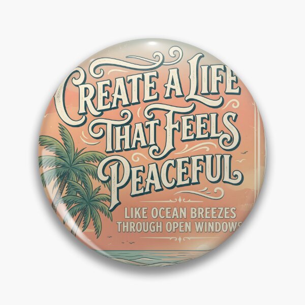 Item preview, Create a Life That Feels Peaceful – Ocean Therapy Poster Design designed and sold by Sea Gem.